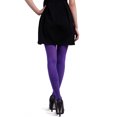 thumbnail image 3 of HDE Women's Solid Gradient Color Stockings Opaque Microfiber Footed Tights (Violet), 3 of 6