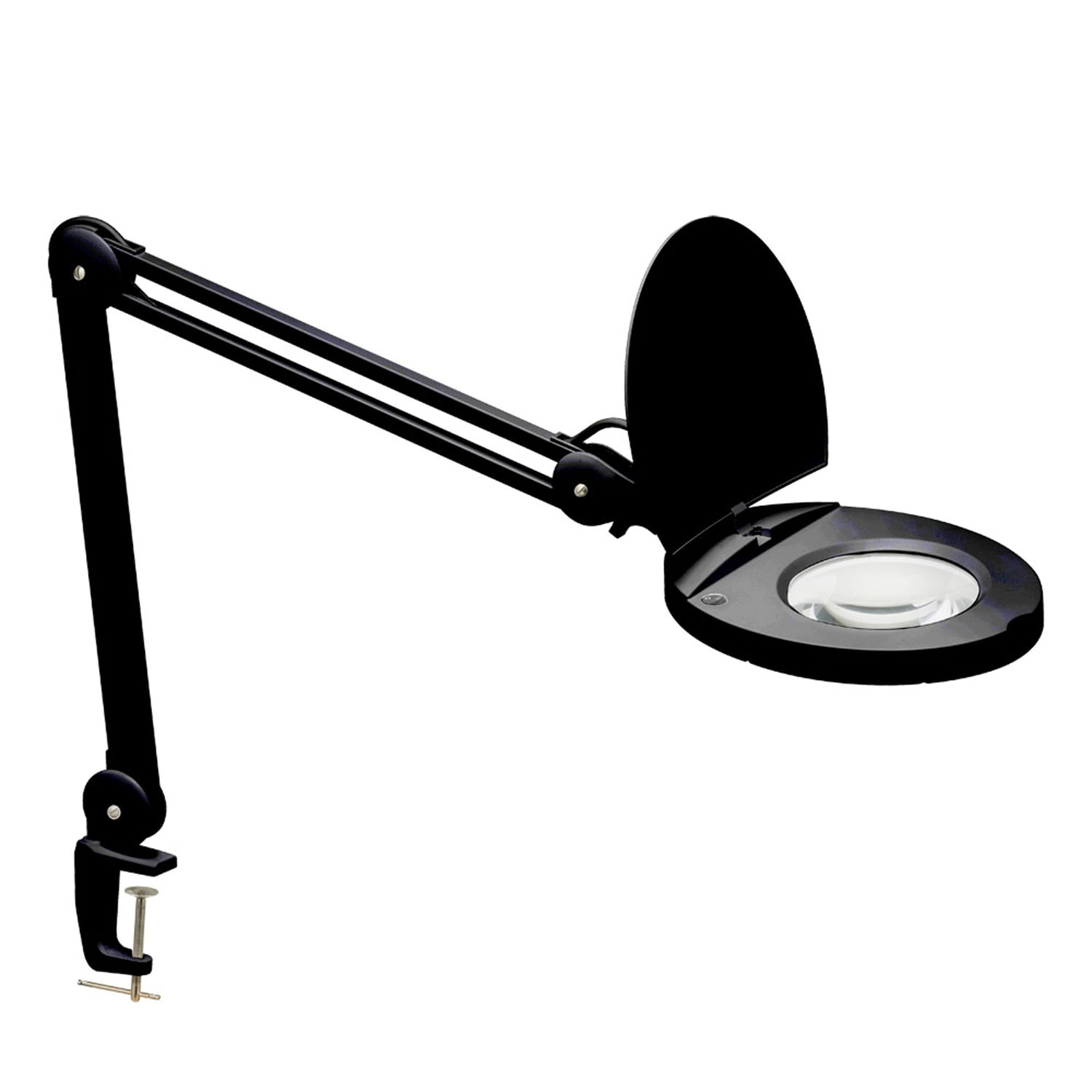 LED Magnifier w/A-Bracket Black