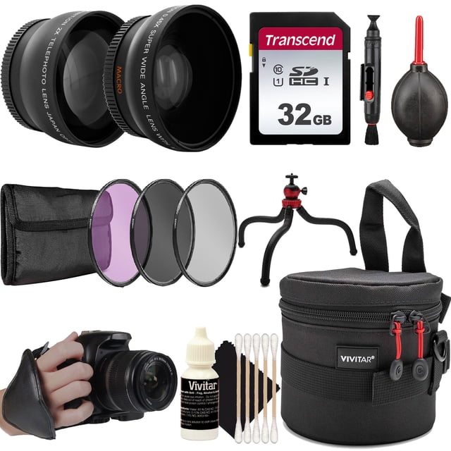 Lente gran angular de 43 mm y kit de accesorios de teleobjetivo HD de 43 mm