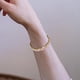 thumbnail image 5 of Pulsera de circonita, ajustable, con diamantes de imitación, de moda, brazalete abierto tipo puño, ideal para regalo. C, 5 of 8