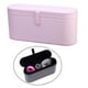 thumbnail image 3 of Caja de almacenamiento portátil de PU para secador de pelo, compatible con bolsas organizadoras con tapa magnética. Rosa, 3 of 8