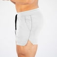 thumbnail image 4 of FRSASU Mens Mesh Running Shorts 3 Inch Quick Dry Breathable Tight Gym Athletic Workout Shorts for Men White, 4 of 4