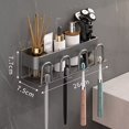 thumbnail image 2 of Soporte para vasos de enjuague bucal montado en la pared, accesorio de estante de organización para habitación de niños, baño, ducha, soporte para vasos de enjuague bucal montado en la pared, 2 of 5