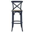 thumbnail image 4 of Bar Stool Chair Barstool, Midnight Blue, Wood, Pub Cafe Bistro Dining Kitchen Hospitality Restaurant, Modern Contemporary HB33946, 4 of 11