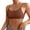 Brown, variant on Women's Convertible Backless Wireless Bra with Detachable Straps Black M