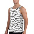 thumbnail image 2 of Gaeub Fish Bones Men's Athletic Tank Top, Workout Sleeveless Shirts, Running Tank Tops for Gym, Running, Training - 3X-Large, 2 of 9