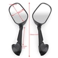 thumbnail image 2 of Pair Rear View Side Mirrors Left & Right For Yamaha YZF R1 YZF R6 2006-2008, 2 of 9