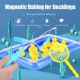 thumbnail image 4 of Piscina para niños, pato, juguetes de pesca, juegos, juguete flotante magnético, estanque inflable, bañera, juego de baño, juguete educativo de aprendizaje para niños y niñas, 4 of 8