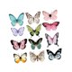 thumbnail image 4 of Pegatinas de pared de mariposas 3D DIY Decoración de pared de mariposas para decorar pasteles Floal Estilo A, 4 of 9