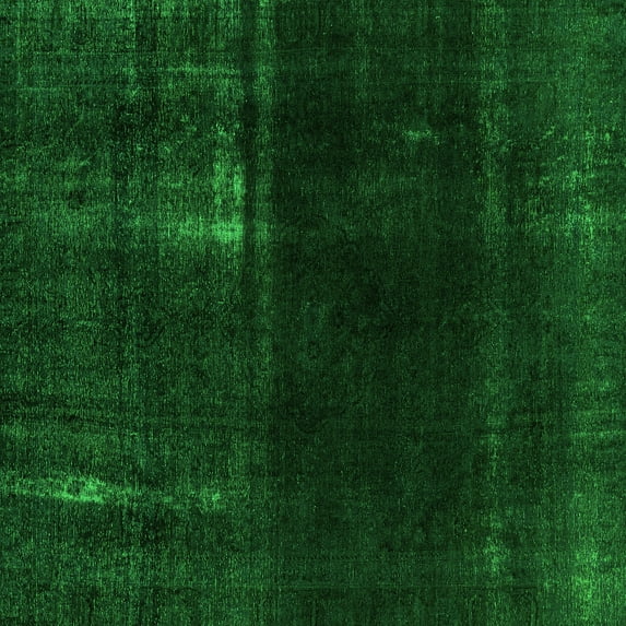 Ahgly Company Indoor Square Persian Green Bohemian Area Rugs, 5' Square