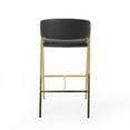 thumbnail image 6 of Eleanore Modern Faux Leather Barstool (Set of 2), 6 of 8