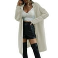 thumbnail image 1 of Yuyuzo Long Cardigans for Women Lightweight Open Front Long Sleeve Knit Sweater Solid Color Coat Outwear, 1 of 6
