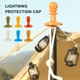 thumbnail image 2 of 4X Capuchon de Protection Protection Auvent Résistant à l'Usure Fournitures de Tente Équipement de Camping Protection de Poteaux Vert, 2 of 9