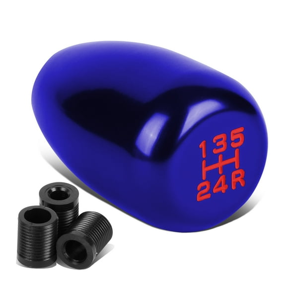 DNA Motoring SK-T88-BL Universal 5-Speed Manual Transmission Aluminum Racing Shift Knob (Blue)