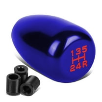 DNA Motoring SK-T88-BL Universal 5-Speed Manual Transmission Aluminum Racing Shift Knob (Blue)