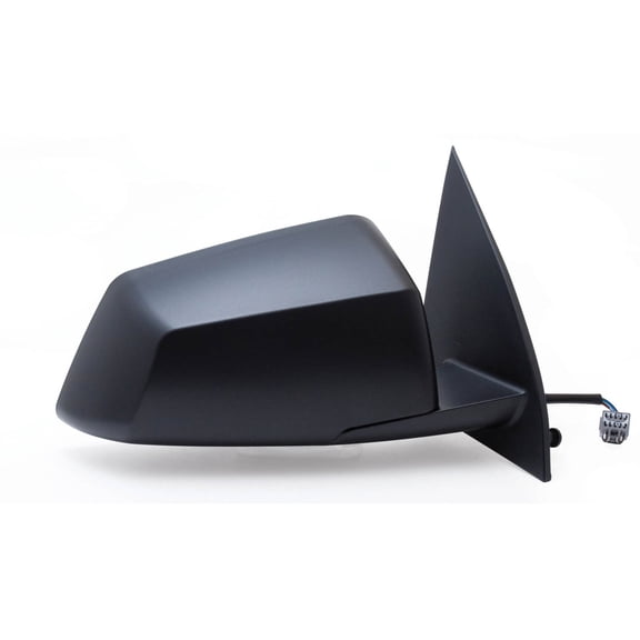 62125G - Fit System Passenger Side Mirror For 08-12 Gmc Acadia, 08-10 Saturn Outlook, 2Nd Design, Textured Black, Foldaway, Heated Power