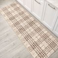 thumbnail image 2 of My Texas House Highlands 2' X 8' Runner Beige Plaid Area Rug, 2 of 9