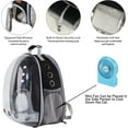 thumbnail image 2 of Costyle Pet Cat Carrier Backpack Transparent Space Capsule Pet Dog Bubble Bag Hiking Backpack Airline Approved Travel Carrier, Green, 2 of 5