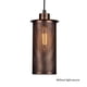 thumbnail image 5 of Injueey Lámpara de techo vintage Luz colgante retro Lámpara colgante de hierro Lámpara elegante Sombra Breve Estilo industrial Luz de suspensión para Iluminación y accesorios bronce Injueey HA025266-02, 5 of 5