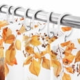 thumbnail image 6 of Shower Curtain 72"W x 72"L Welcome Fall Squirrel Leaves Wood Board Fabric Shower Curtains Set with Hooks Water Repellent Bathroom Curtains Machine Washable Bathroom Accessories, 6 of 6