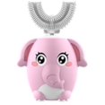 thumbnail image 3 of Cepillo de dientes eléctrico sónico para niños en forma de U, recargable por USB, 360 grados, automático, dibujos animados, luz azul, IPX7, 3 of 5