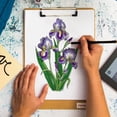 thumbnail image 6 of 2Pcs 8.6x11 Inch Iris Flower Self-Adhesive Silk Screen Printing Stencil Fleur-De-Lis Silk Screen Stencil, 6 of 9