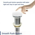thumbnail image 6 of DeerValley DV-1D801 Bathroom Sink Drain Pop-Up Drain with Porcelain Ceramic Top Cap for Bathroom Sink without Overflow Gloss White, 6 of 8