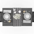 thumbnail image 3 of Table Runners Patchwork Animal Skin Black White Modern Table Runner Cloth Dining Decoration for Wedding Party Home Office, 3 of 5