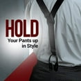 thumbnail image 4 of Hold'Em 100% Silk Suspenders for Men Y - Burgundy (Regular), 4 of 6
