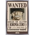 thumbnail image 1 of One Piece - Roronoa Zoro Wanted Poster Wall Poster, 22.375" x 34" Framed, 1 of 4
