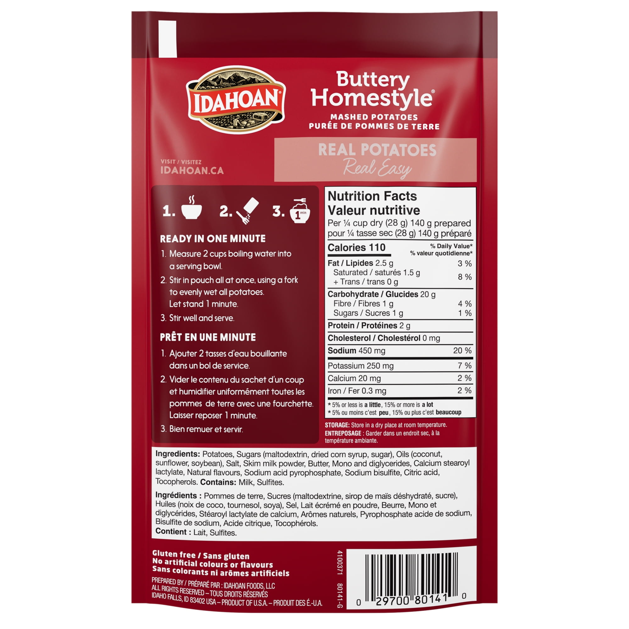 Idahoan Maison Au Beurre Puree de Pommes de Terre