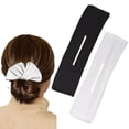 thumbnail image 1 of 2 uds. Deft Bun Black Hair Bun Maker Bun Crown Twister Cloth Magic Clip French Twist Bun Shaper Bow Hair Band, 1 of 2