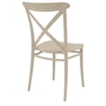 thumbnail image 2 of Siesta Exclusive ISP254-DVR Chaise d'Extérieur en Résine Croisée Taupe - Ensemble de 2, 2 of 5