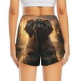 thumbnail image 2 of Lsque Lake Meditating Elephant Printed Women's Running Shorts with Liner Pockets,Elastic Quick Dry Workout Athletic Gym Yoga Shorts,Womens High Waist Shorts-Medium, 2 of 9