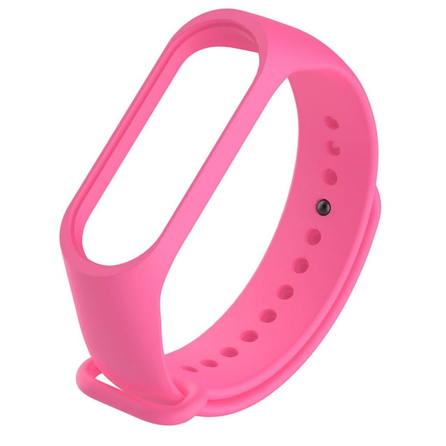 braveheart Bracelet de Remplacement, Doux pour la Peau, Résistant à l'Usure, Bracelet Intelligent pour Poignet, Bracelet de Sport, Installation Facile, Remplacement pour Mi 3 Rose Rouge 1 Ensemble