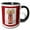 Black/White, variant on 3drose, Golden Winged Angel- Spirituality- Art, 11oz Magic Transforming Mug
