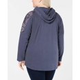 thumbnail image 5 of Style & Co. Sweat à Capuche Femme Asymétrique, Bleu, Grande Taille, 0X, 5 of 5