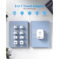 thumbnail image 2 of European Travel Plug Adapter, LENCENT International Type-C Foldable Power Plug with 4 Outlets, USB, 2 of 8