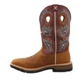 thumbnail image 3 of Twisted X Men's Tan and Burgundy Waterproof CellStretch Wide Square Toe Work Boots MXBW005, 3 of 5