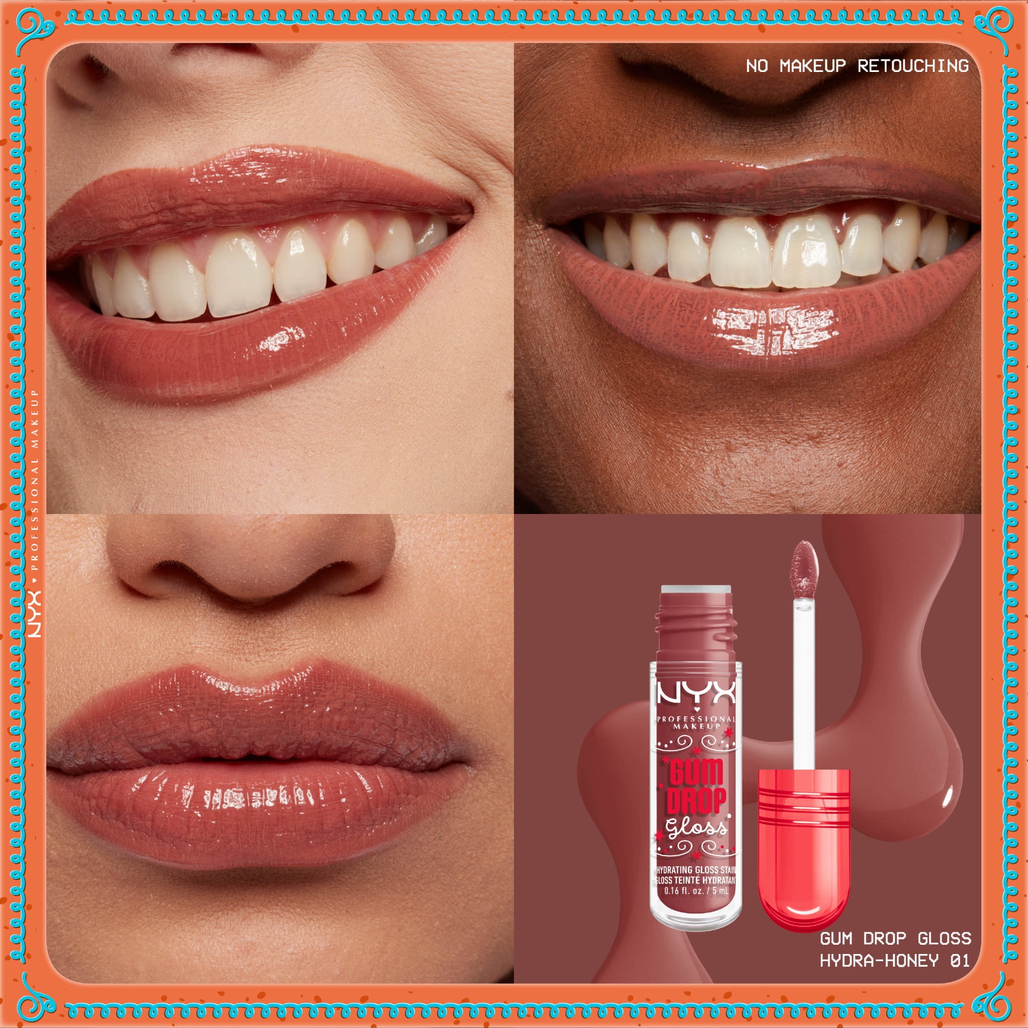 NYX Professional Makeup Holiday Gum Drop Lip Gloss Hydra Honey