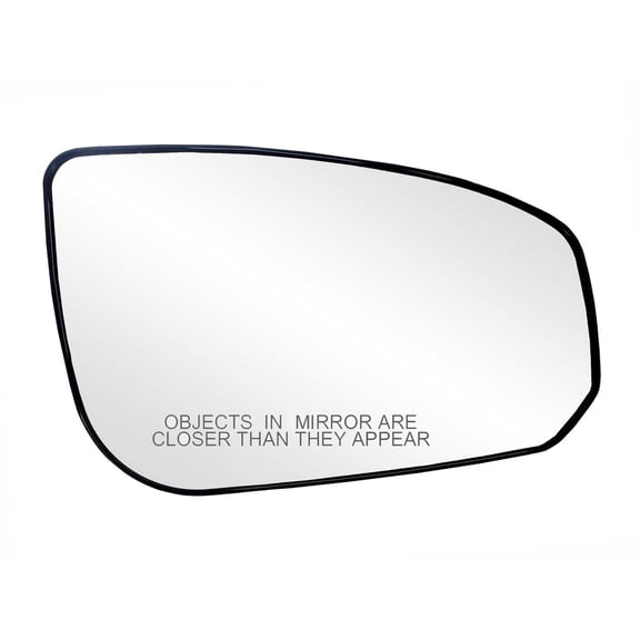 30190 - Fit System Passenger Side Heated Mirror Glass w/ backing plate, Nissan Maxima 04-08, 4 9/ 16" x 6 15/ 16" x 7 5/ 8" (w/ o auto dimming)