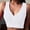 White, variant on Naittoop Sports Bras for Women Zipper Front Closure Breathable Workout Running Wireless Bralettes Comfortable Solid Yoga Bra