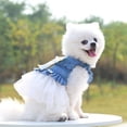 thumbnail image 3 of High Elasticity Dog Dress - Mesh Edge Pullover for Summer - Kitty Clothes and Outdoor Dog Outfits, 3 of 8
