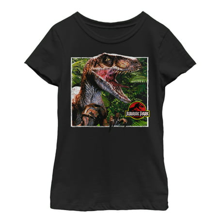Jurassic Park Girls' Velociraptor Scene T-Shirt
