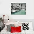 thumbnail image 4 of Wuche Black and White Swimming Pool Wall Art Wall Art Ocean View Hotel Poster Canvas Art Poster Wall Art Picture Print Bedroom Decor 16x12in, 4 of 4