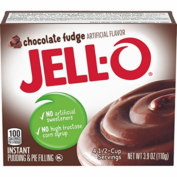Jell-o, Instant Pudding & Pie Filling, Chocolate (Pack of 4)