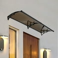 thumbnail image 4 of Front Door Arch Rainshed, Awning Window Door Awning Canopy 78.7x23.6in Entry Door Overhang Aluminum Alloy Awning Outdoor Window Awning Door Canopy, Window Awning Exterior,Sun UV, Rain Snow Protection, 4 of 13
