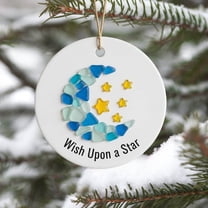 Hanging Ornament Unique Christmas Ornaments, Seaglass Christmas Ornaments Sea Glass Art, Christmas Tree Sea Glass Ornaments