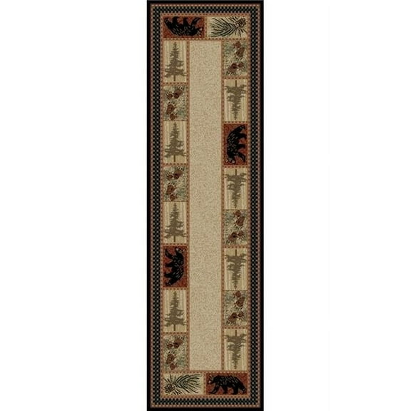 Mayberry Rug 2 ft. 3 in. x 7 ft. 7 in. American Destination Cades Cove Area Rug, Multi Color