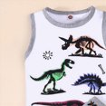 thumbnail image 6 of UAYOTSE Toddler Baby Boy Summer Clothes Letter Print Sleeveless Short Sleeve Shirt Tops and Shorts Set Summer Outfit 2Pcs,Sizes 12-18 Months, 6 of 6